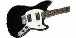 New 🛒 Squier Bullet Mustang HH Black Electric Guitar 🤩 -Cheap Guitar Store squier bullet mustang hh black body
