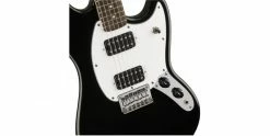 New 🛒 Squier Bullet Mustang HH Black Electric Guitar 🤩 -Cheap Guitar Store squier bullet mustang hh black pups