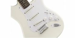 Outlet 😍 Squier Bullet Stratocaster HT (Hard Tail) Arctic White 🤩 -Cheap Guitar Store squier bullet strat ht arctic white body 3 1