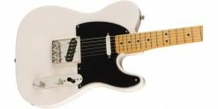 Cheap ⌛ Squier Classic Vibe ‘50s Telecaster White Blonde ❤️ -Cheap Guitar Store squier classic vibe 50s telecaster white blonde body angle