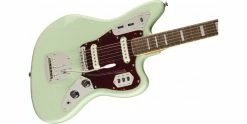 Brand new 🔥 Squier Classic Vibe '70s Jaguar Surf Green ❤️ -Cheap Guitar Store squier classic vibe 70s jaguar surf green body angle