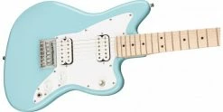 Promo 🎉 Squier Mini Jazzmaster HH Daphne Blue 🛒 -Cheap Guitar Store squier mini jazzmaster hh daphne blue body angle