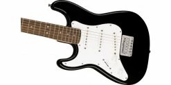 Discount 🔥 Squier Mini Stratocaster Left-Handed Kids Guitar Black 🔔 -Cheap Guitar Store squier mini stratocaster left handed black body angle