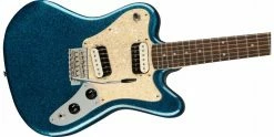 Wholesale 🔥 Squier Paranormal Super-Sonic Blue Sparkle 🤩 -Cheap Guitar Store squier paranormal super sonic blue sparkle body angle