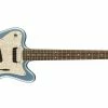 Best deal 🔔 Squier Paranormal Super-Sonic Ice Blue Metallic 👏 -Cheap Guitar Store squier paranormal super sonic ice blue metallic front