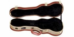 Cheapest 🔔 TGI Concert Ukulele Tweed Wooden Case ✔️ -Cheap Guitar Store tgi concert ukulele tweed wooden case open