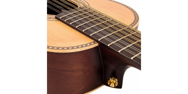 Budget 🥰 Vintage VTR800PB-12 Viator Paul Brett Signature 12-String Electro-Acoustic Travel Guitar 🎉 - Image 6