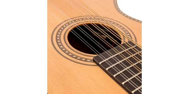 Budget 🥰 Vintage VTR800PB-12 Viator Paul Brett Signature 12-String Electro-Acoustic Travel Guitar 🎉 - Image 5