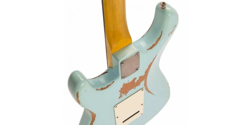 Promo 💯 Vintage V6H ICON HSS Ultra-Gloss Distressed Laguna Blue 🧨 - Image 8