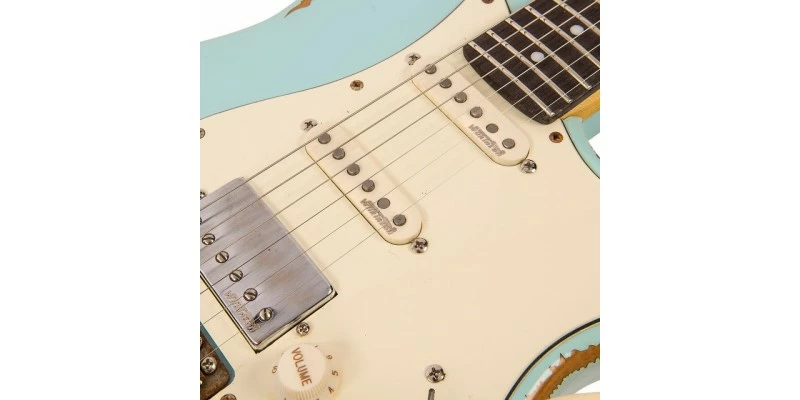 Promo 💯 Vintage V6H ICON HSS Ultra-Gloss Distressed Laguna Blue 🧨 - Image 6